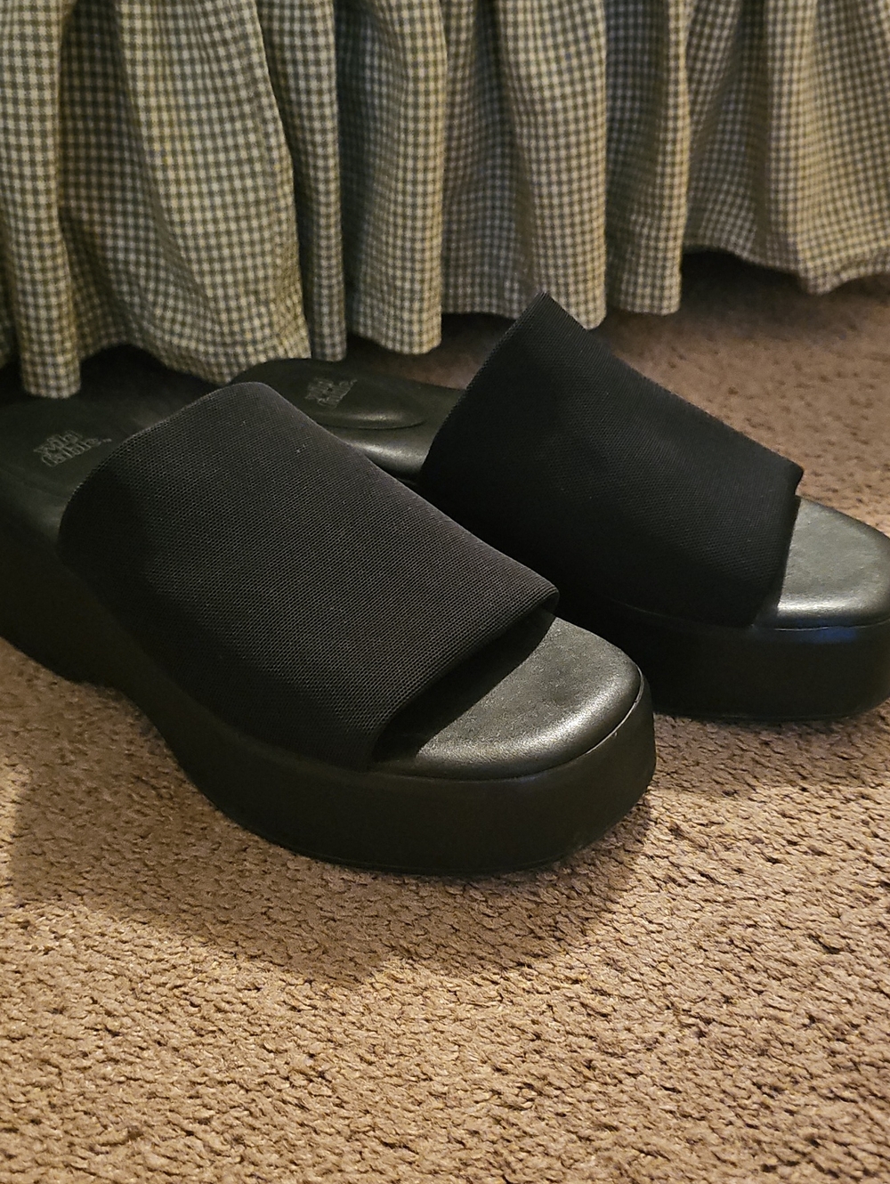 wild fable Black Ryder Platform Slide Sandals